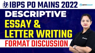IBPS PO Descriptive Preparation 2022 | Essay & Letter Writing Format Discussion | By Harshita Ma'am