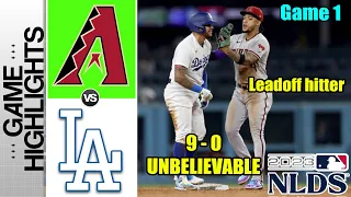 Los Angeles Dodgers vs Diamondbacks NLDS Game 1 Oct 07, 2023 | MLB Postseason 2023