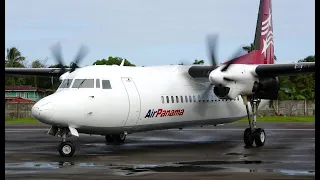 Airport Bocas Del Toro Panama |  Flight Air Panama Fokker 50 from BOC to PAC | Panama City 2022