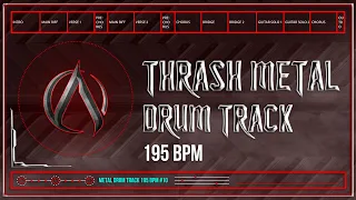 Typical Thrash Metal Drum Track 195 BPM (HQ,HD)