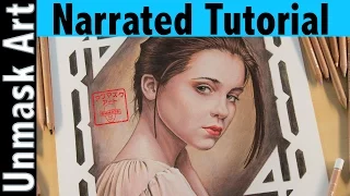 How to Color a Portrait with Colored Pencil | Narrated Tutorial