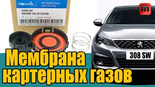 Мембрана картерных газов. Peugeot 308 T9. Жесткая работа двигателя.