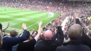 25/10/2015 - Man City fans at Old Trafford.