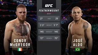 EA Sports UFC 2 - (ME) Conor McGregor VS Jose Aldo Professional Difficulty | CenterStrain01