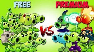 All Plants Team PEA FREE x PREMIUM - Who Will Win? - PvZ 2 Team Plant vs Team Plant