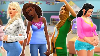 4 PREGNANT TEENS LOCKED IN A HOUSE //Sims 4 experiment