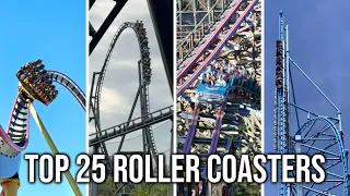 Top 25 Roller Coasters - Early 2024