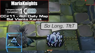 Arknights - CC#11 Day 5 Map [ Risk 10 ][ MariaKnights ][ TftT Leak ] - Sal Viento Karst - 4th Daily