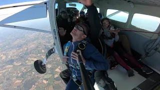 Saut en parachute Vendée évasion . Grosse panique