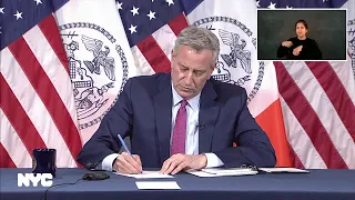 Mayor de Blasio Holds Media Availability on COVID-19