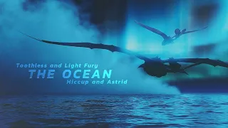 HTTYD - The ocean - (Toothless & Light Fury and Hiccup & Astrid)