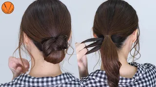 [Easy hair arrangement at home] Elegant but self -saving hairstyle