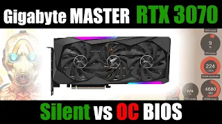 Gigabyte AORUS RTX 3070 MASTER | Silent vs OC BIOS