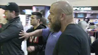 'WWE duo HHH & SHAWN MICHAELS mobbed at Melbourne Airport' 7/10/18