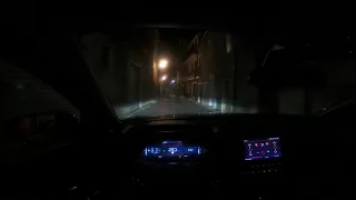 Night drive through Frascineto, Cosenza [Reggio Calabria Italy] [Citroen C5 Aircross]