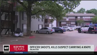 Arlington officer shoots, kills knife-wielding suspect