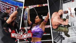 WWE Wrestlemania 37 (Night 1) Full Show Simulation - WWE 2K20 Highlights