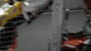 Nelson Piquet's Crashed Renault being taken away. Part 2