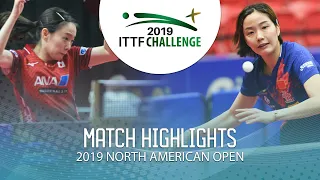 Kasumi Ishikawa vs Zhang Qiang | 2019 ITTF North American Open Highlights (R16)