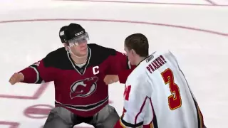 NHL 09 Gameplay and Fight CZ dabing