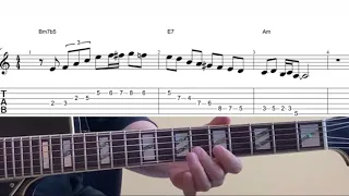 Minor 2-5-1 Jazz Exercises In Am #3 – Wes Montgomery, George Benson, Pat Martino Style
