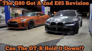 2022 BMW M3 Competition Bolt Ons E85 vs 2018 Nissan GT-R Hybrid Turbos E85