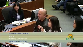 City of West Covina - February 26, 2019 - Planning Commission Meeting