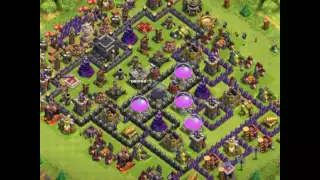 Clash of Clans! Расстановки к Ратуше 9!