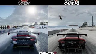 GRID Legends vs Project CARS 3 - Porsche 911 RSR at Bathurst (Mount Panorama) Winter Comparison