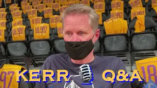 📺 Entire STEVE KERR interview from Warriors morning shootaround before LA Lakers on Opening Night