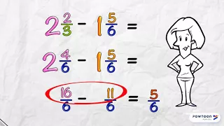 Subtracting Mixed Numbers (2)