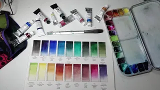 My current favorite watercolors  ✶ Part 2: Swatching