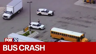 11 injured in south suburban school bus crash
