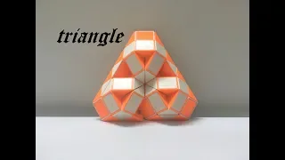 SLOW TUTORIAL - Magic Ruler or Rubik's Snake 48 - Triangle - 三角形