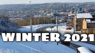 First Snow of the Winter in Sheffield,UK  November 27, 2021