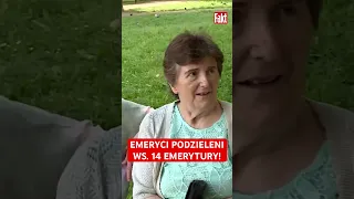 Emeryci PODZIELENI ws. 14. emerytury! Jedni chwalą, inni masakrują... #fakt #pis #wybory #emerytury