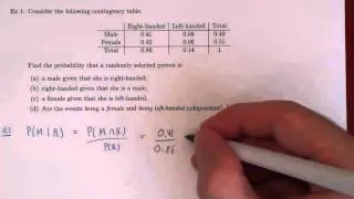 Conditional Probability - Example 1