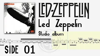 Led Zeppelin - Led Zeppelin Full Album Part 01 Drum Transcription @chamisdrums   #drumtabs