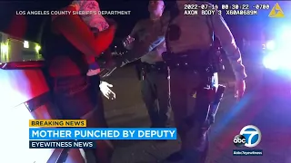 Video released of LASD deputy punching baby-holding mom in the face