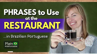 Useful Phrases for TOURISTS in BRAZILIAN PORTUGUESE | Portuguese to travel at the RESTAURANT.