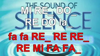 The sound of silence - Karaoke notazionale