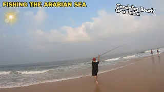 FISHING THE ARABIAN SEA GOA INDIA FEB 2024