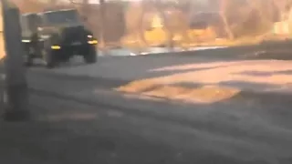 Колонна Танков Установок САУ идет на Донецк 09 11 Донбасс War in Ukraine