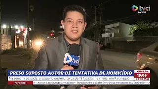 PRESO SUPOSTO AUTOR DE TENTATIVA DE HOMICÍDIO