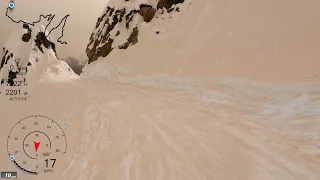 [5K] Skiing Les Marécottes, Welcome to Mars! Saharan sand covers Alps, Switzerland, GoPro HERO9