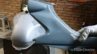 Покраска мотоцикла от А до Я, ремонт пластика, рихтовка бака мотоцикла. Первая часть (подготовка)