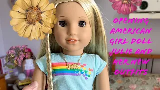 American Girl Doll Julie Box Opening Plus Her New Outfits!