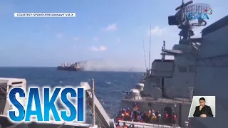 Video ng pag-rescue sa crew ng barkong tinamaan ng missile attack ng Houthi, inilabas ng... | Saksi