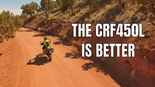 Why is the CRF450L is Better than the 701 enduro | CRF450L vs 701 Enduro KTM 690 Enduro