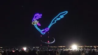 Drone show at 50th balloon Fiesta at Albuquerque NM